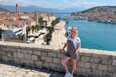 Hayley at Kamerlengo Castle in Trogir, Croatia