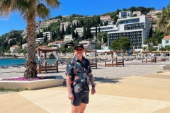 Trevor at Sunset Beach in Dubrovnik
