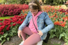 Hayley in the Tulips
