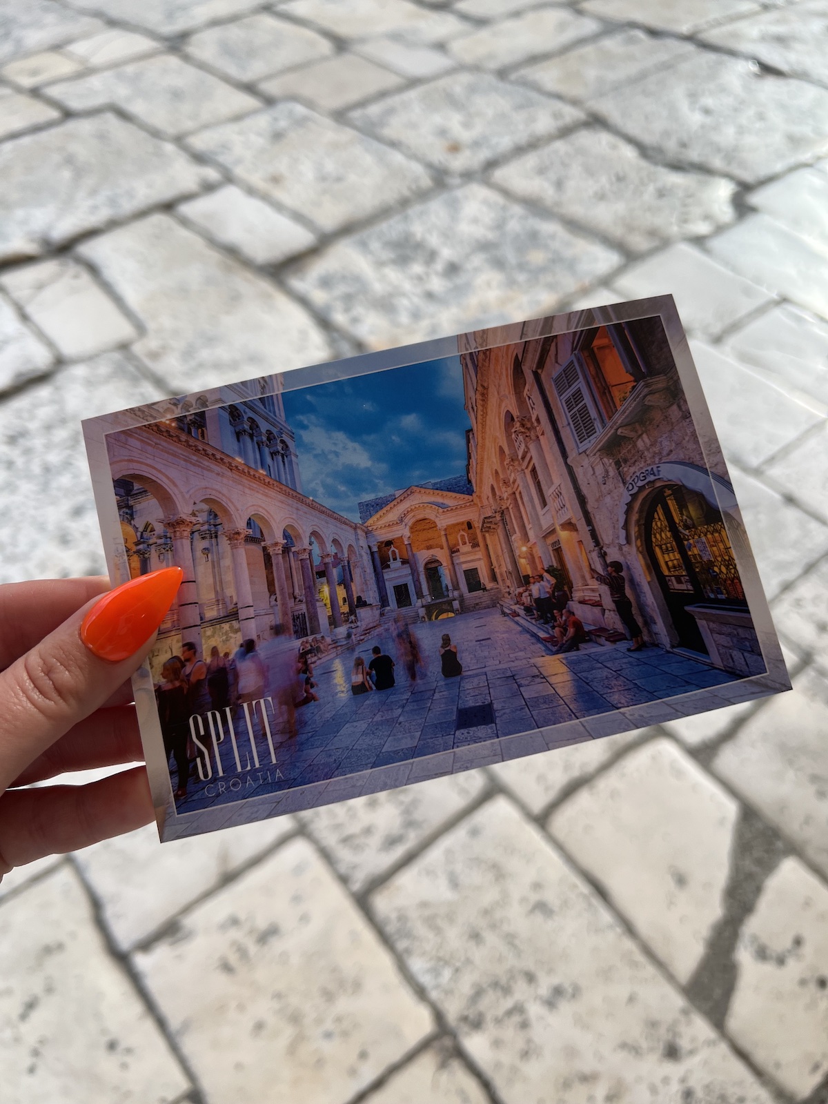 Split, Croatia post card.