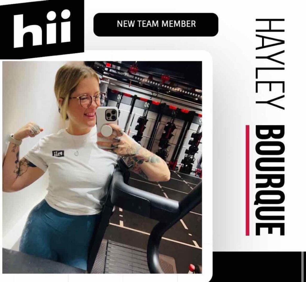 Hayley's intro photo at hii fitness in sheffield