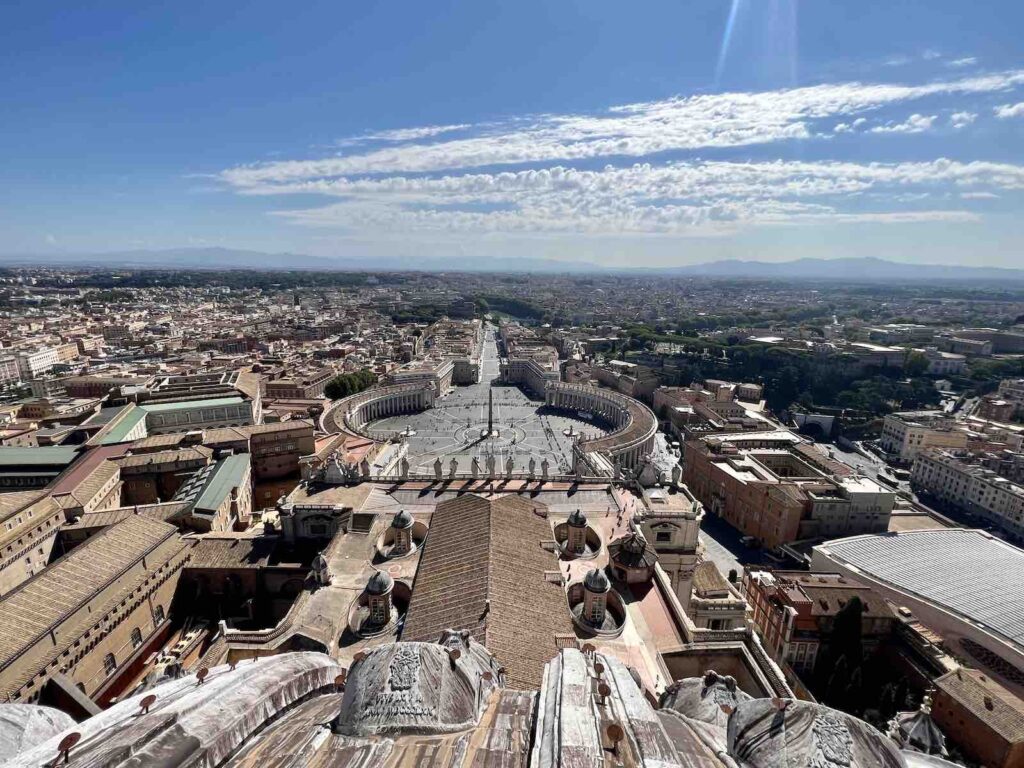 The view from St. Peter's Dome, Vatican City