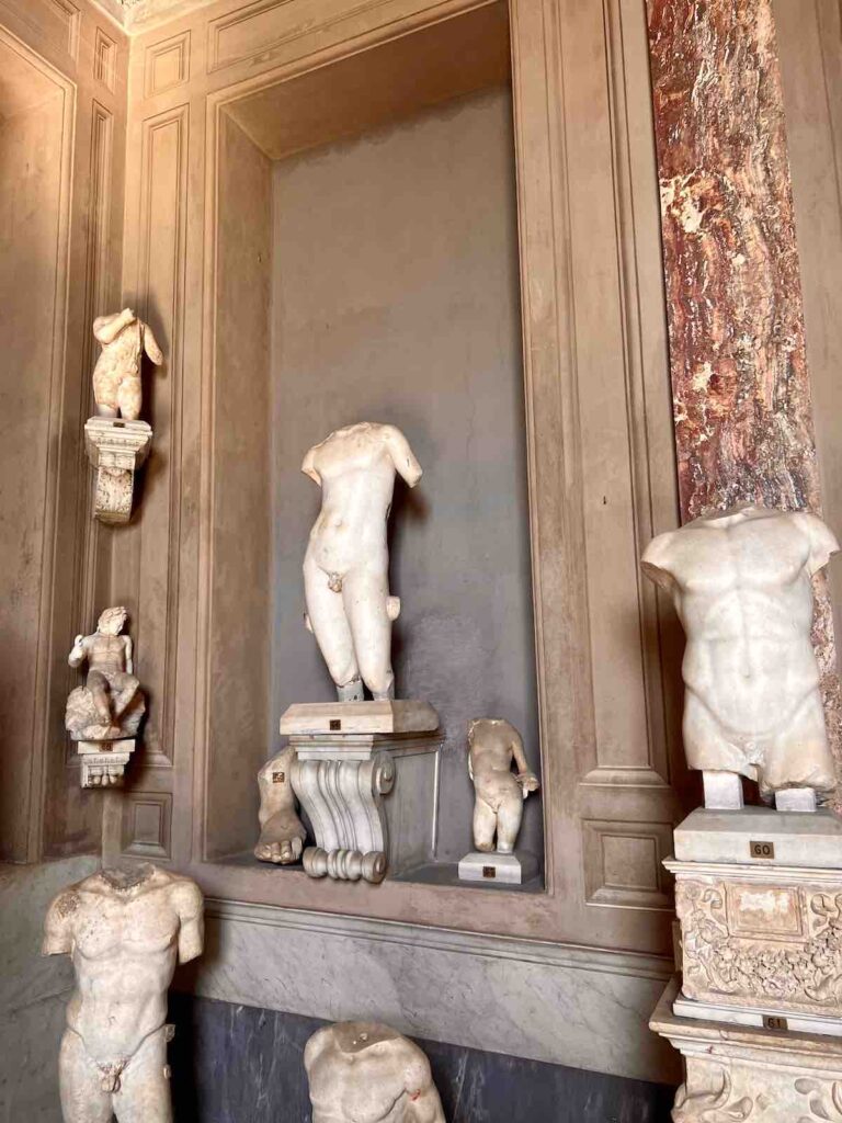 Heroic nudity statues at The Vatican Museums