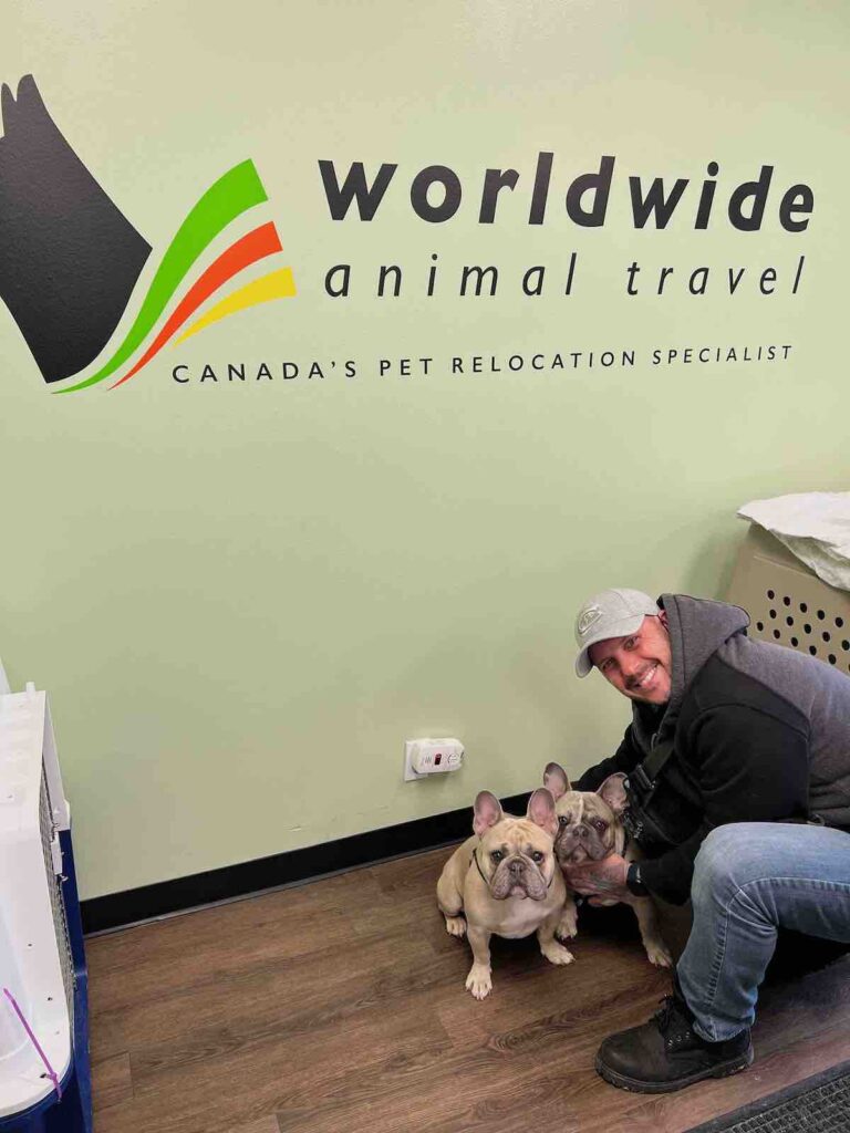 Trevor and the boys at worldwide animal travel in Toronto, Ontario