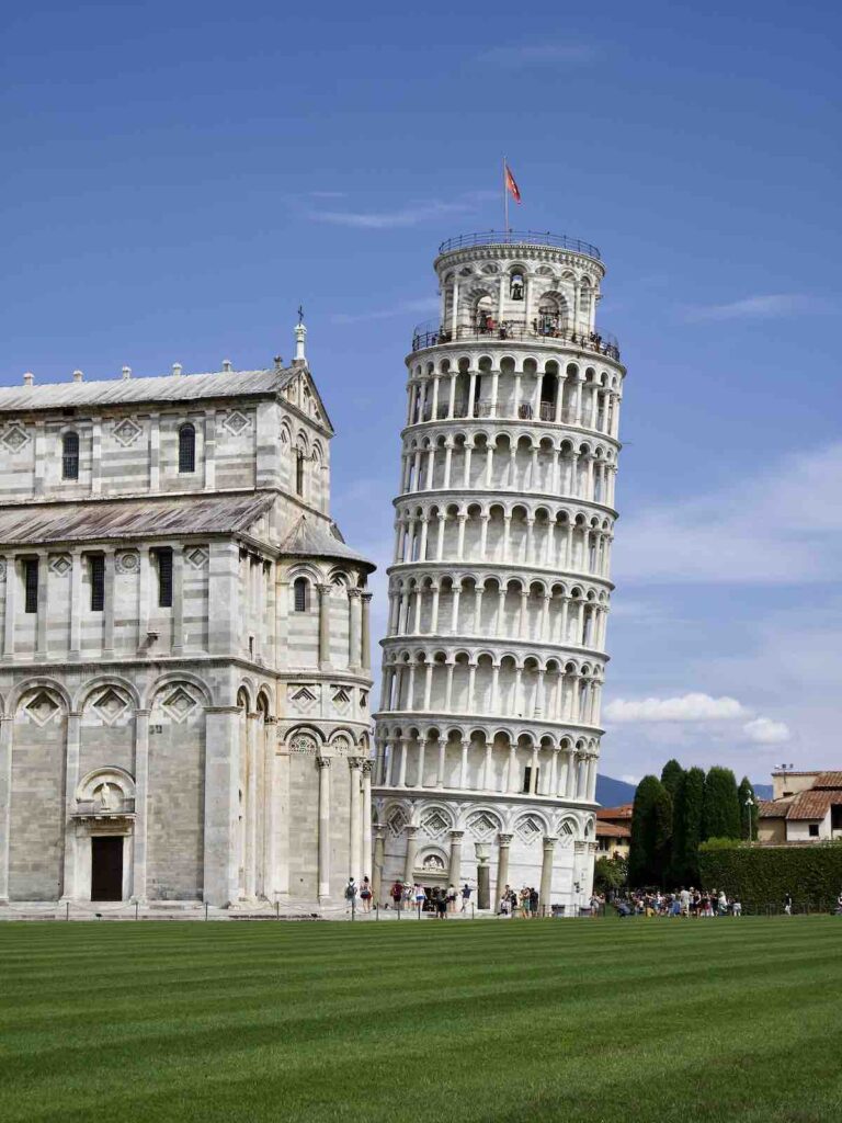 The Leaning Tower of Pisa and a small portion of the Cathedral. Is Pisa worth visiting? Yes!