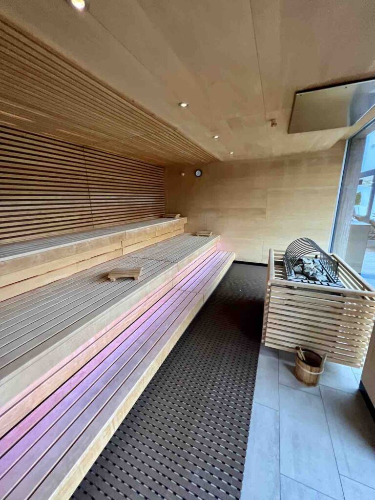 One of the many sauna's at Obermühle Alpin Spa Resort