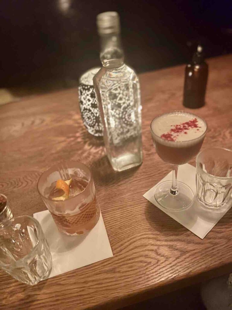 Cocktails at Prohibition in Chester, Uk. 