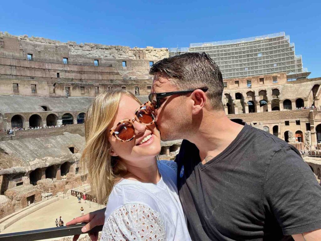 Trevor & Hayley at the Roman Colosseum