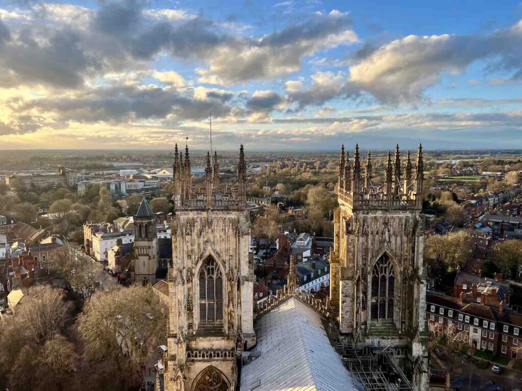View from the top of the tower in York Minster. A Day in York must. 