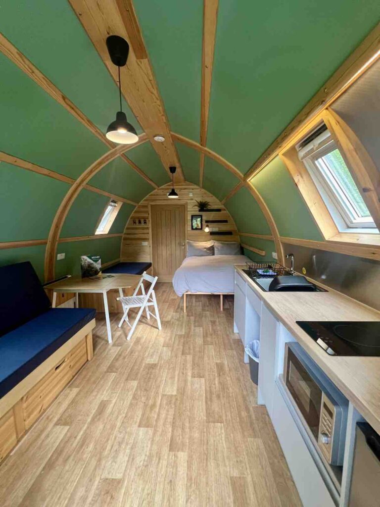Inside the Cabin @ Forcett Grange - Glamping in the UK